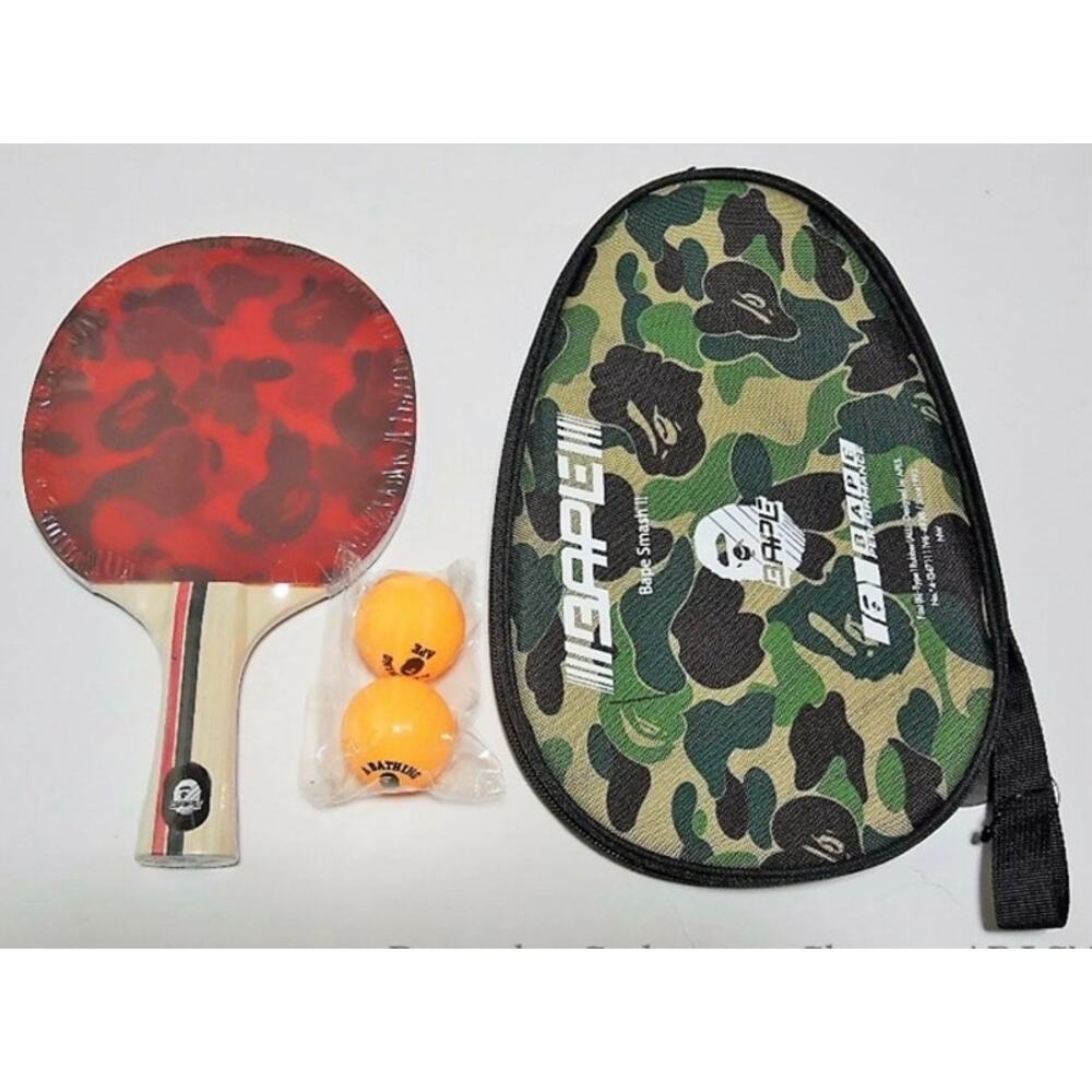 New BAPE A Bathing Ape Camo Table Tennis Set LIMITED EDITION
Rare Paddle Ball